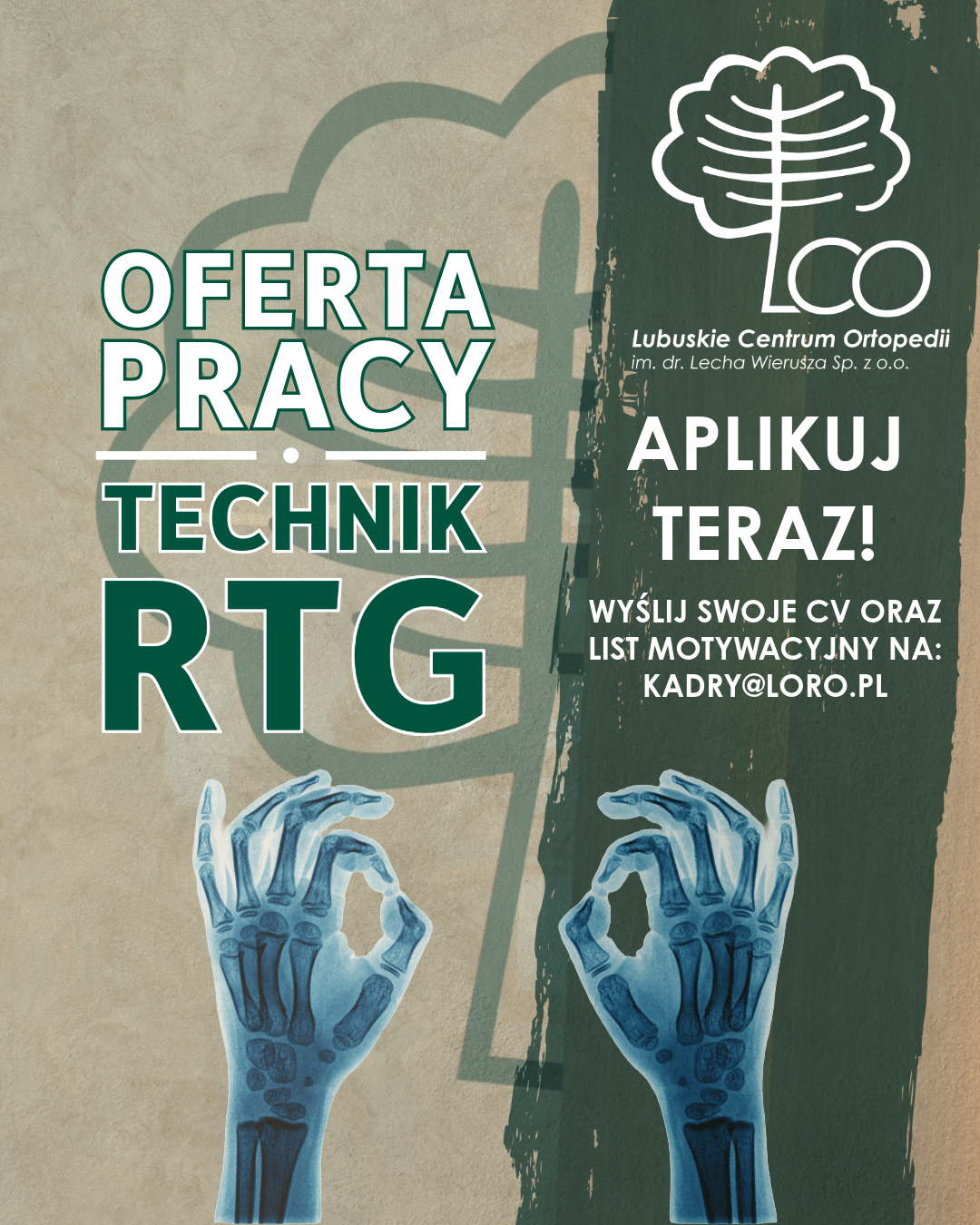 Read more about the article Oferta Pracy – Technik RTG